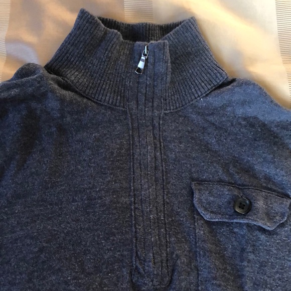 1/4 zip sweater w/ pocket - Picture 2 of 6